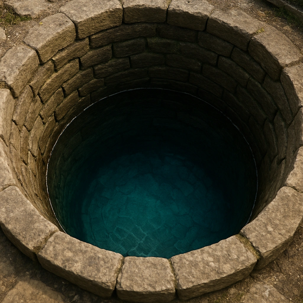 Deep well with clear water representing Lakuning Banyu personality of Sabtu Pon.