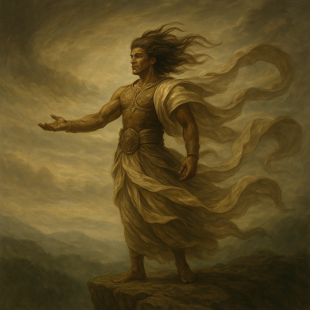 Bethara Bayu, the Javanese Wind God and guardian of Wuku Tolu.