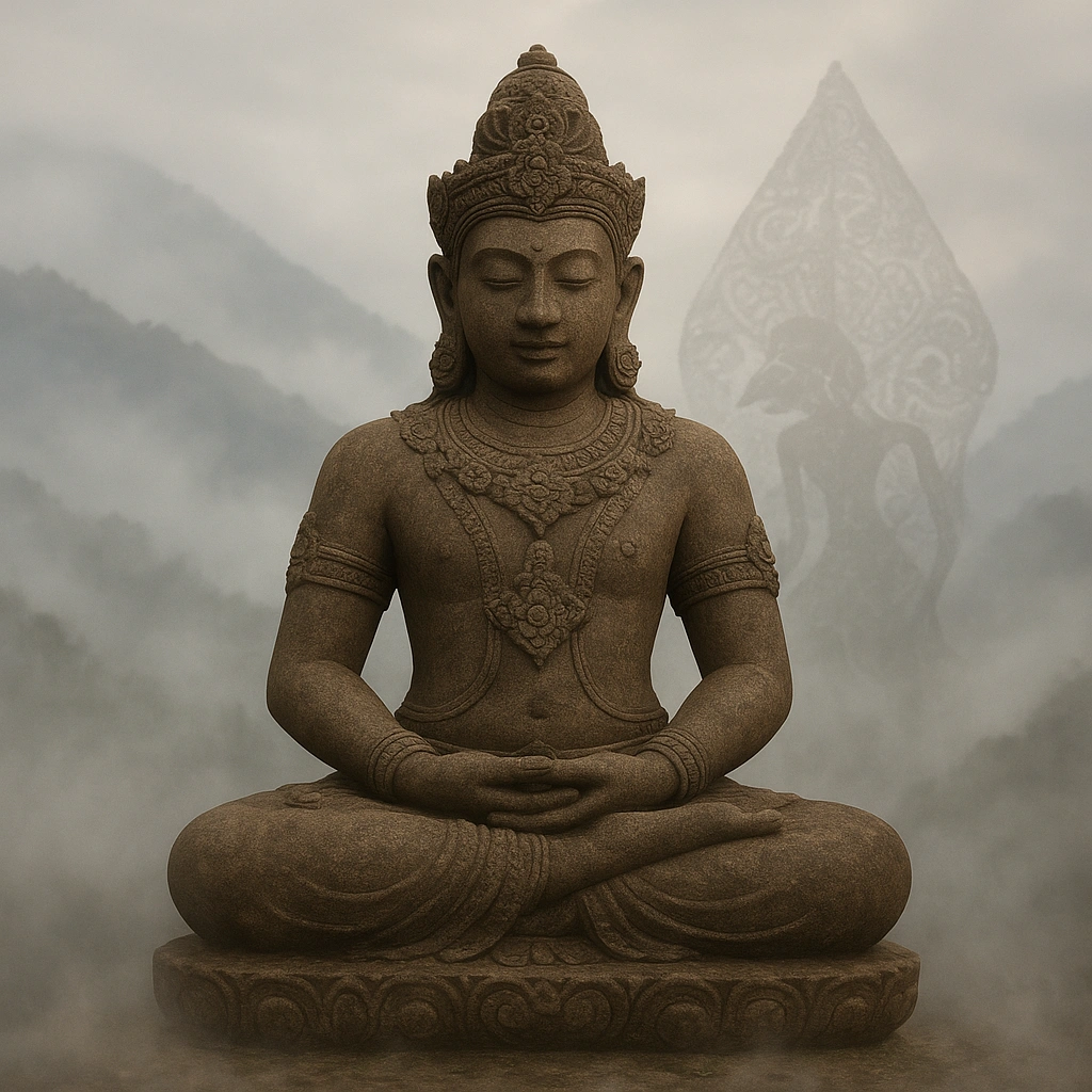 Bethara Mahayekti, the divine guardian of Wuku Wukir, symbol of serenity and inner strength