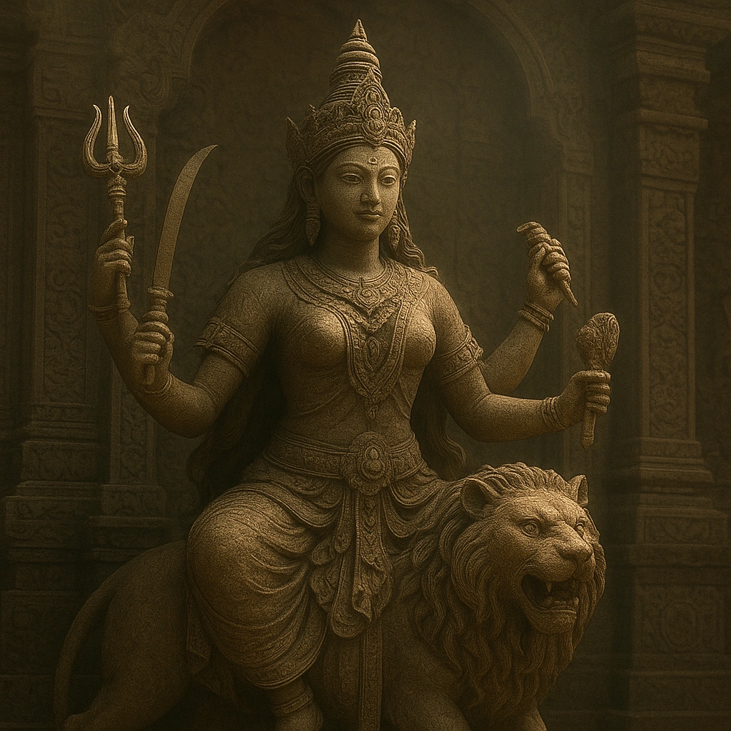 Statue of Bethari Durga, the guiding goddess of Wuku Bala in Javanese tradition