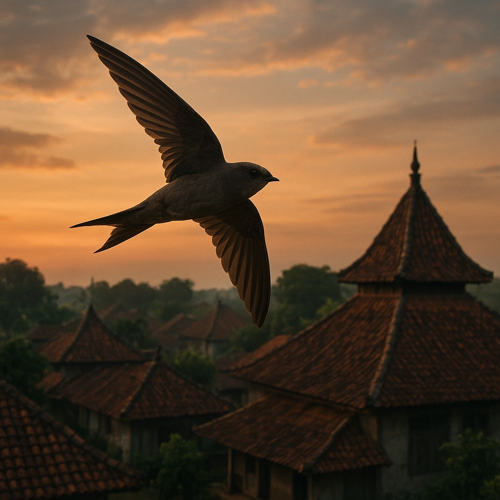 Slindhitan bird representing agility and intelligence in Wuku Kurantil.