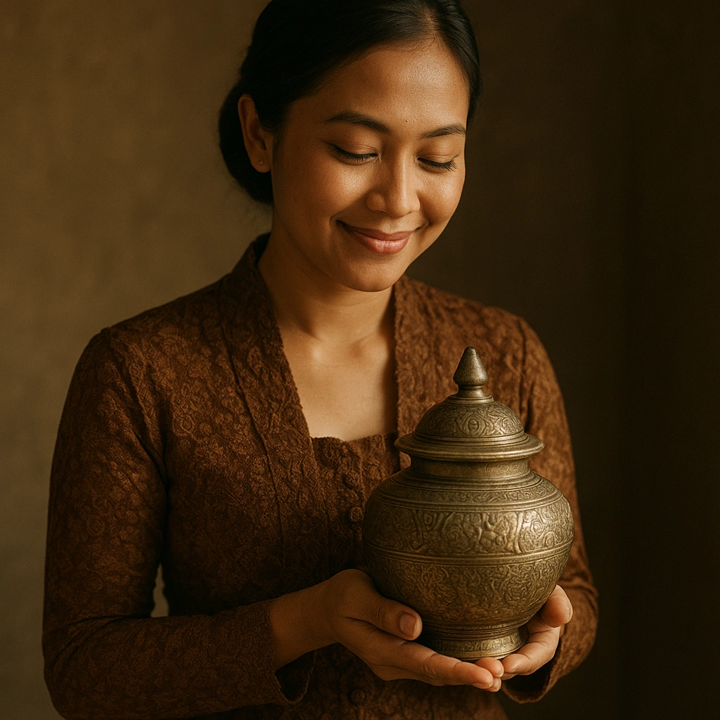 Javanese woman and the meaning of ear ringing premonition in traditional belief.