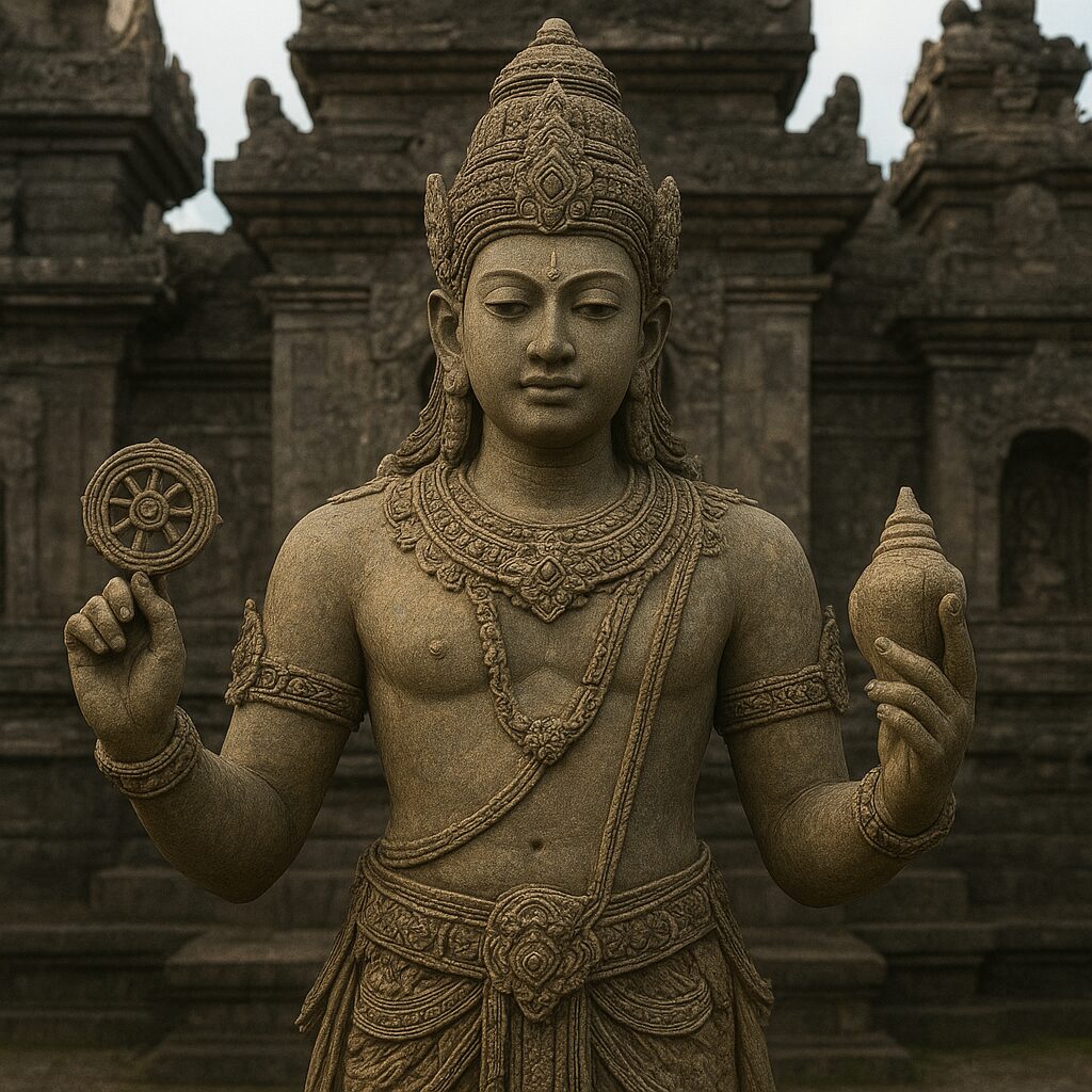 Bethara Wisnu, the Preserver God, protector of Wuku Kuruwelut.