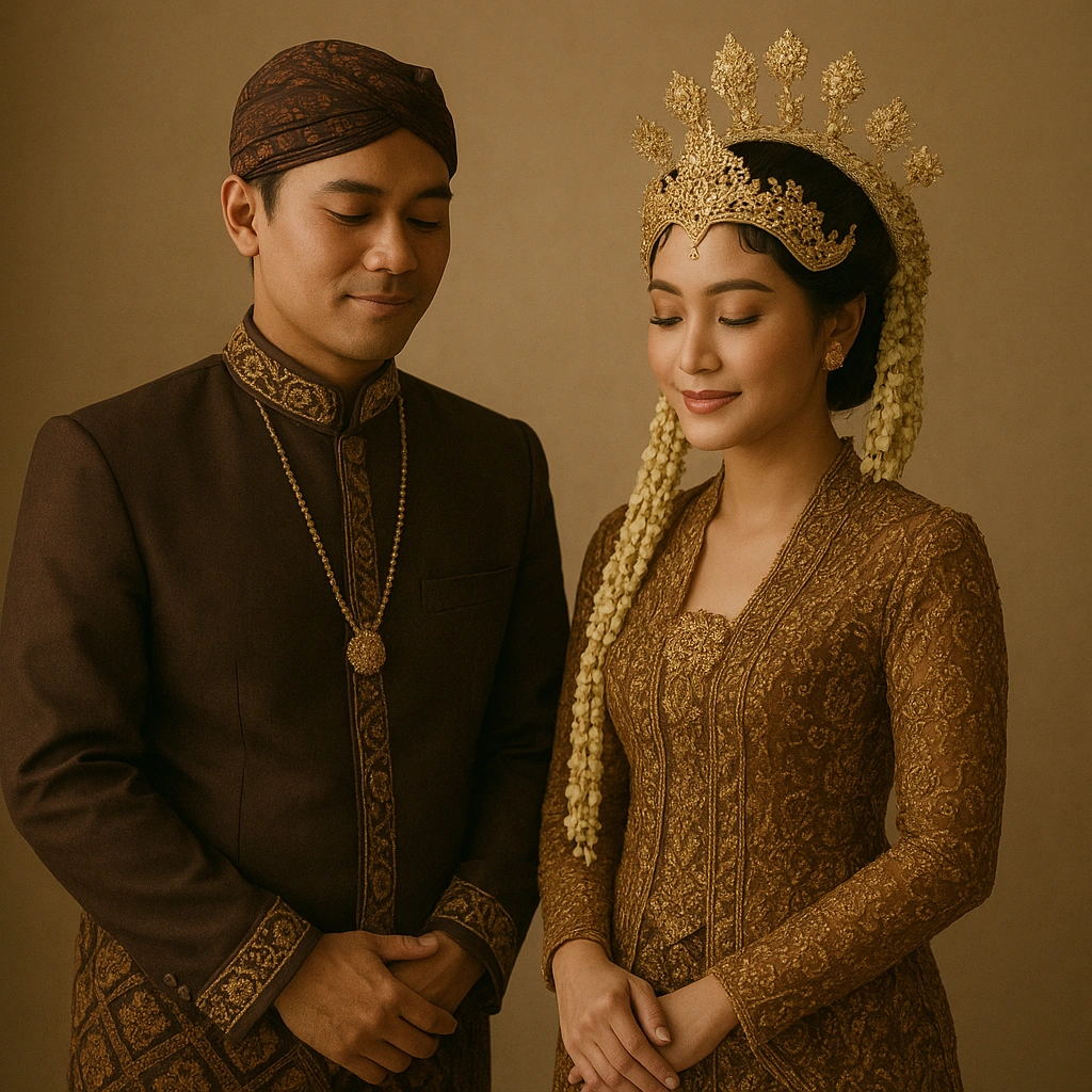 Traditional Javanese wedding, auspicious under Wuku Wugu