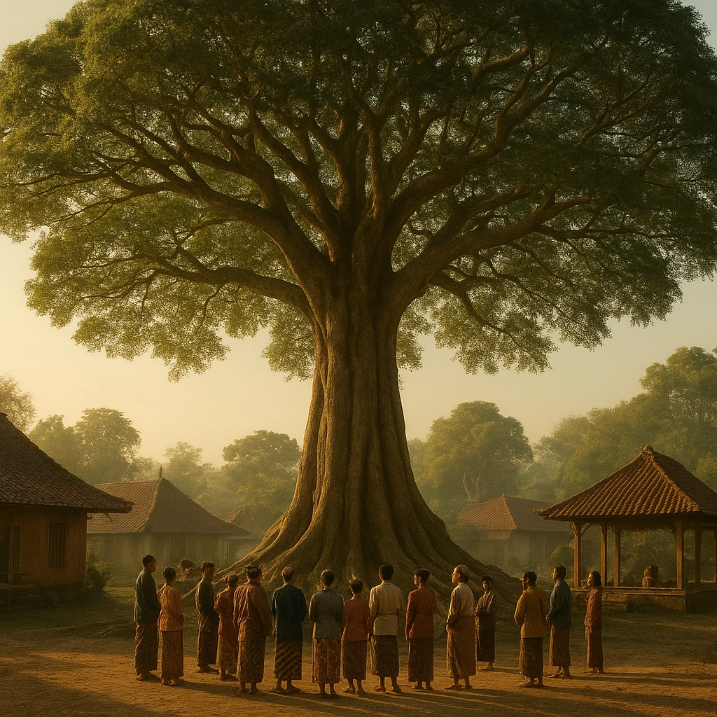 Pohon Plasa tree as a symbol of influence in Wuku Medangkungan