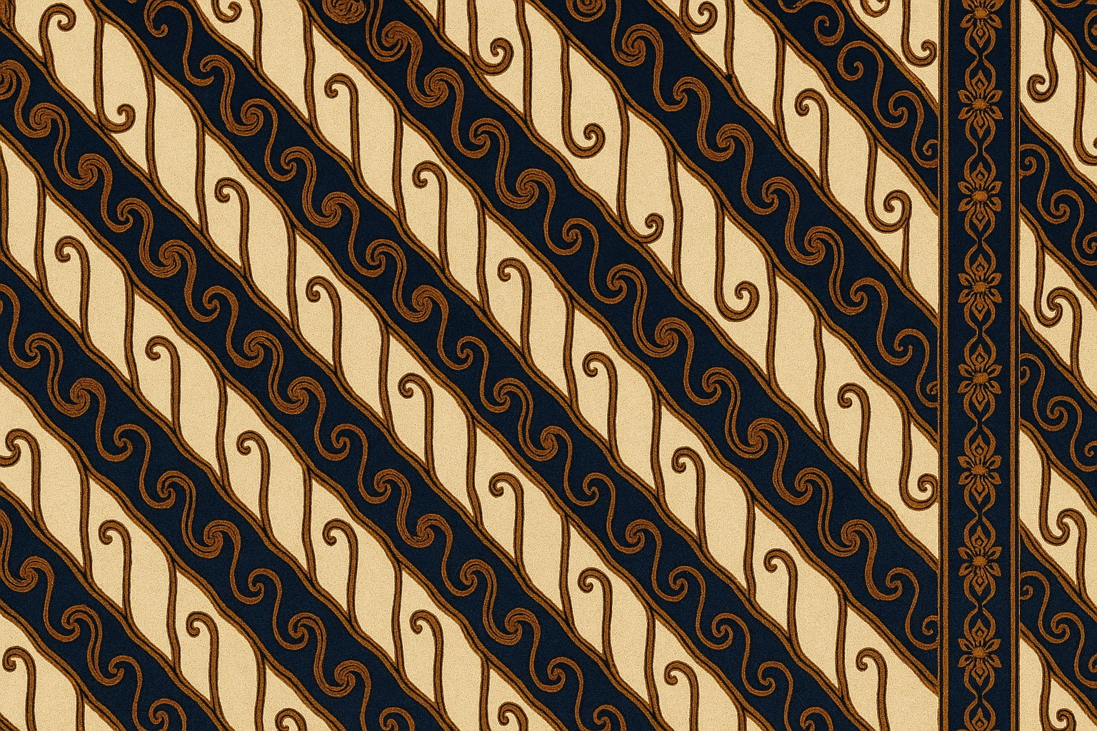 Example of the Parang batik motif.