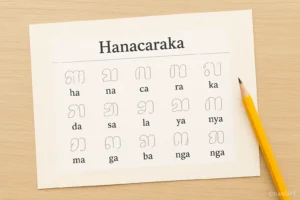 Printable Javanese script worksheets for practice