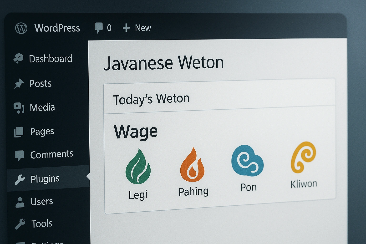 Weton WordPress plugin